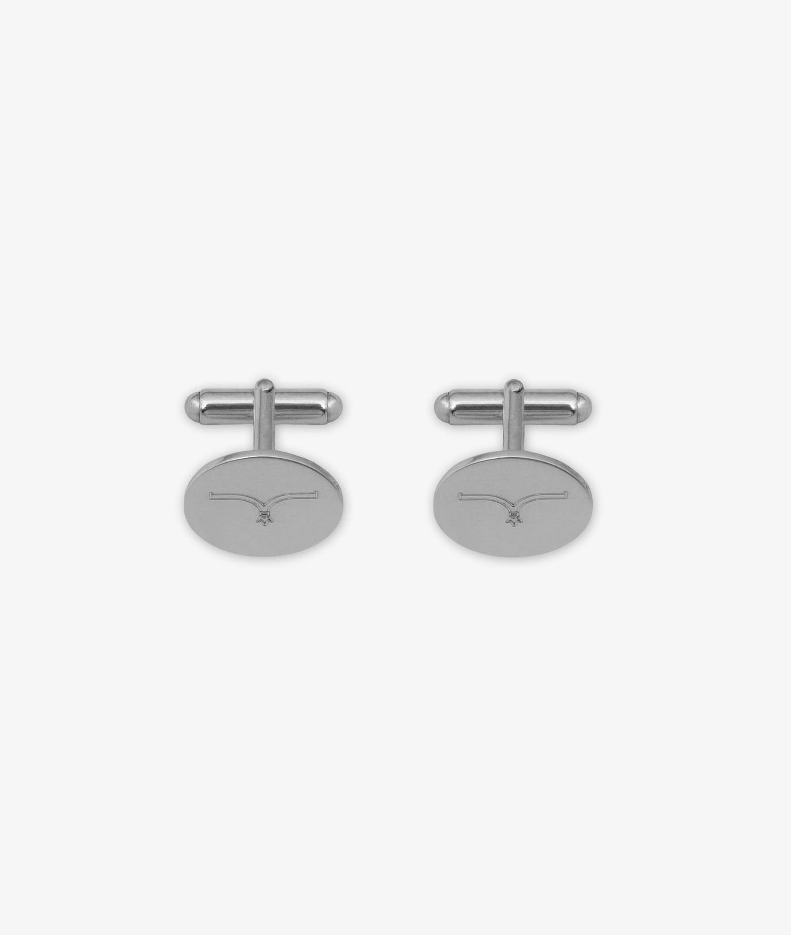 Larusmiani Silver Cufflinks Cufflinks