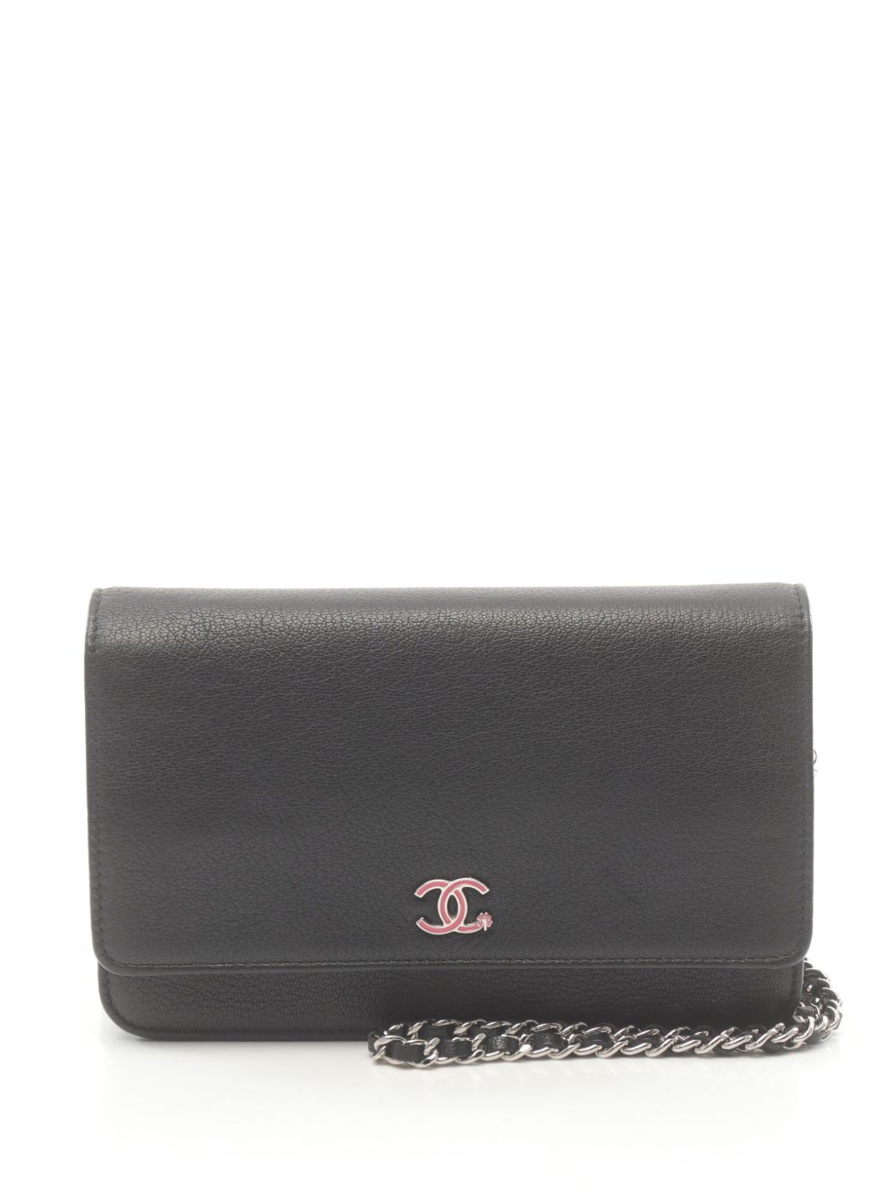 CHANEL Pre-Owned CC 搭链钱包（2016-2017年典藏款） - 黑色