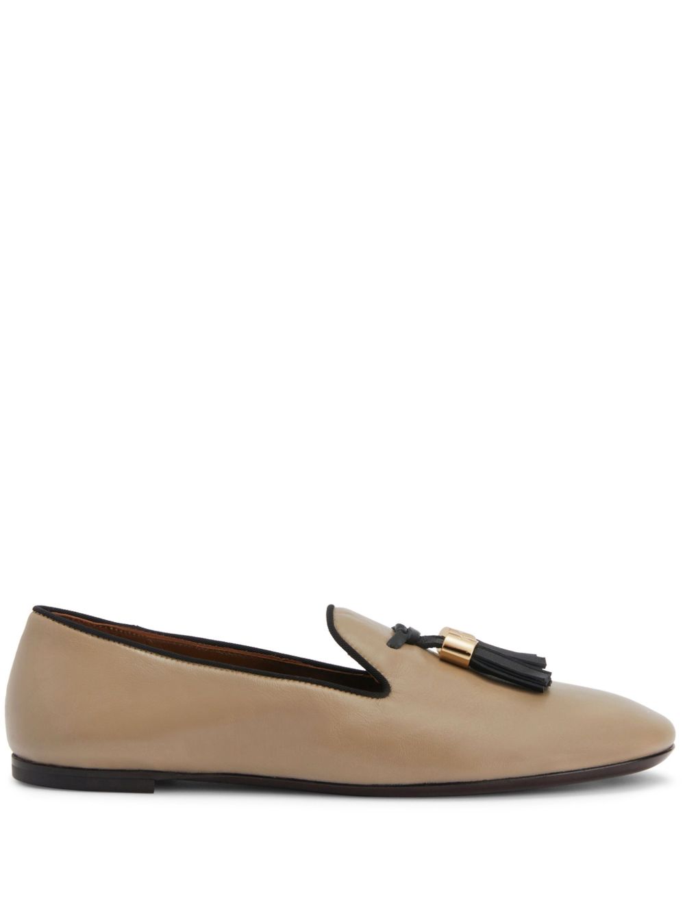 Giuseppe Zanotti Maltine 皮质乐福鞋 - 中性色