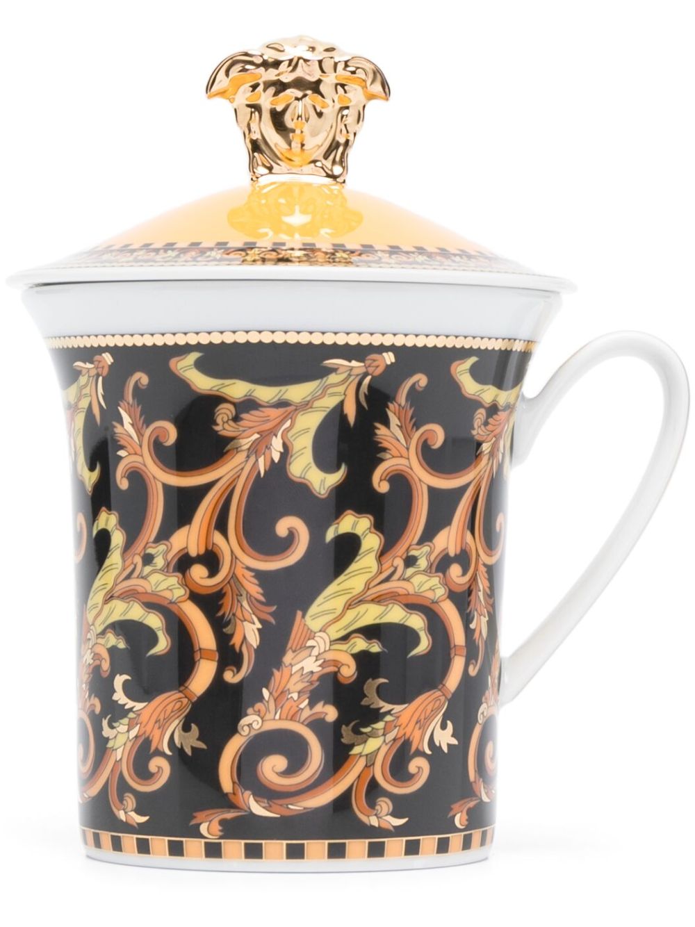 Versace x Rosenthal Barocco 陶瓷马克杯 - 黑色