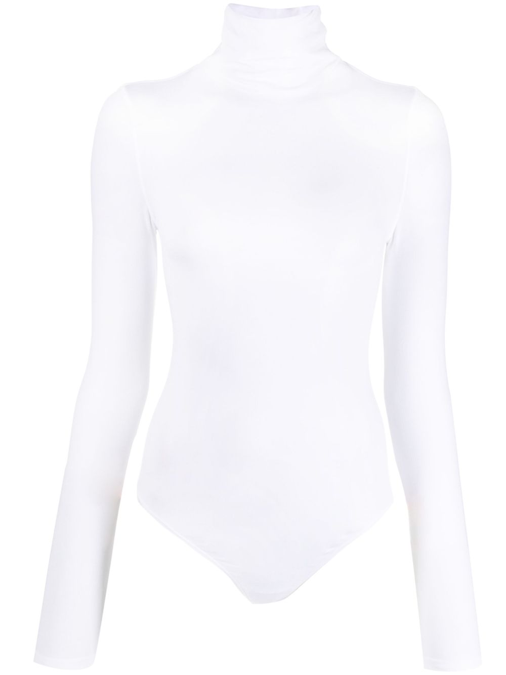 Wolford Colorado 高领长袖连体紧身衣 - 白色