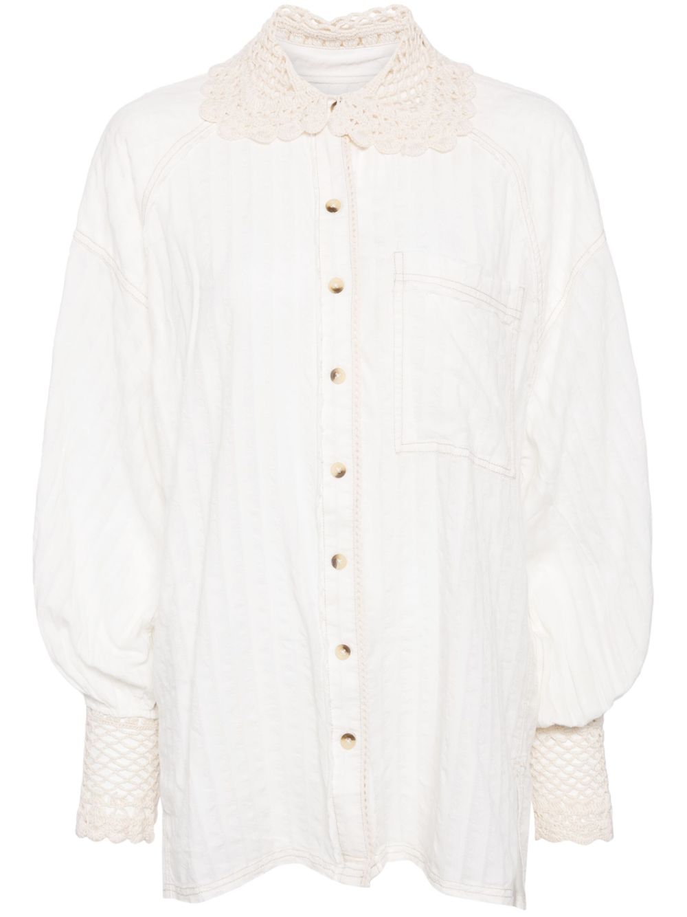 Free People Rhiannon 衬衫 - 白色
