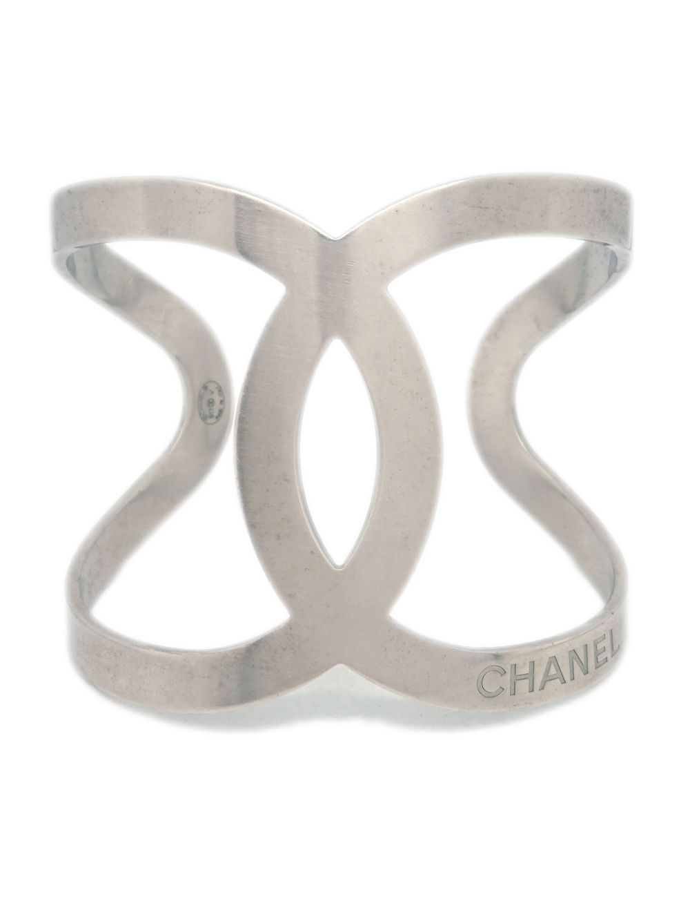 CHANEL Pre-Owned CC 手镯式手链（2017年典藏款） - 银色