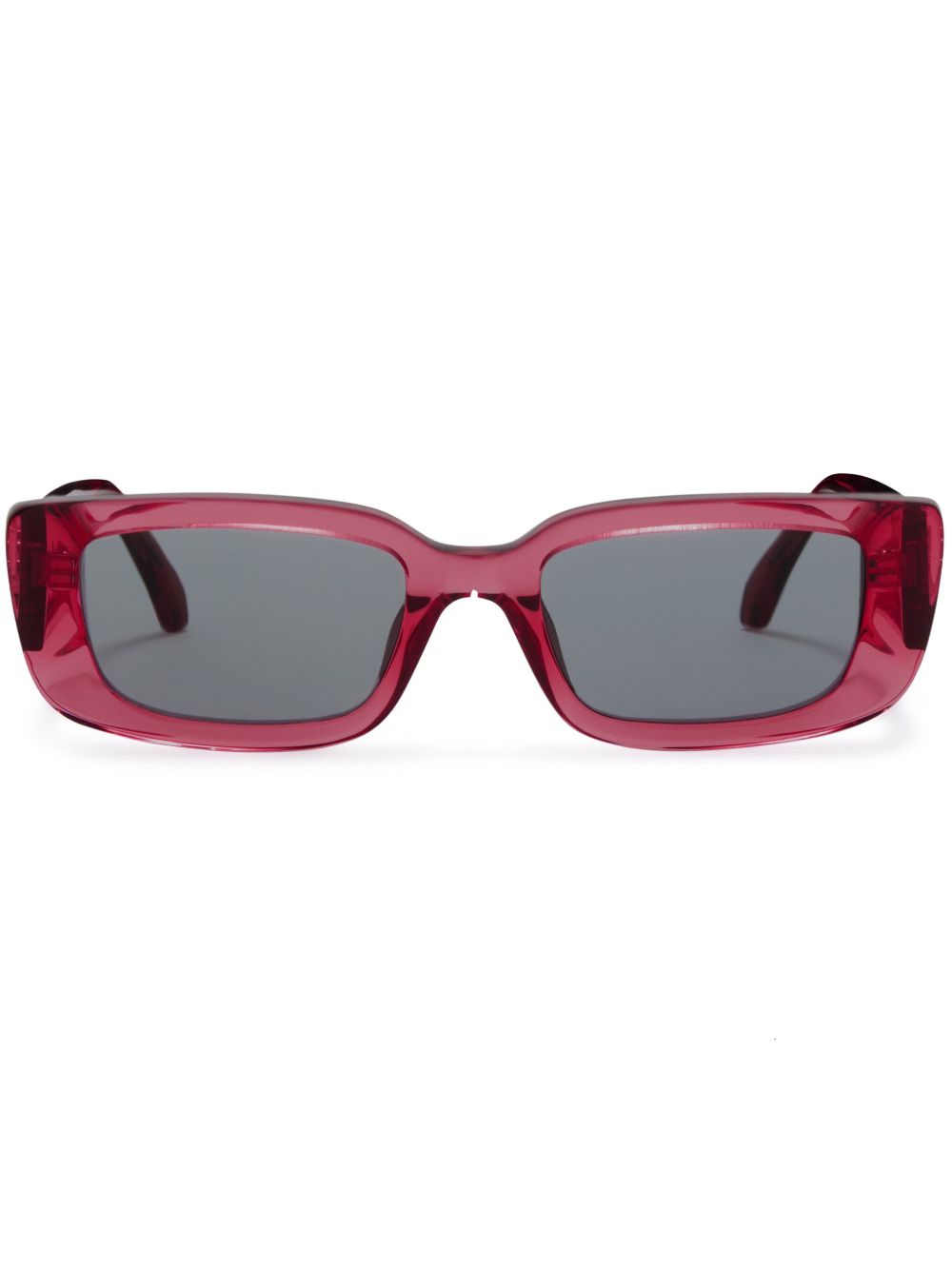 Palm Angels Eyewear Yosemite 长方形框太阳眼镜 - 粉色