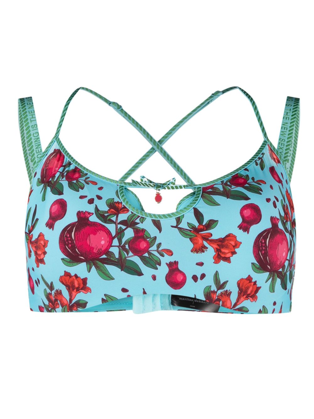 Marlies Dekkers Forbidden Fruit 深V设计平台罩杯文胸 - 蓝色