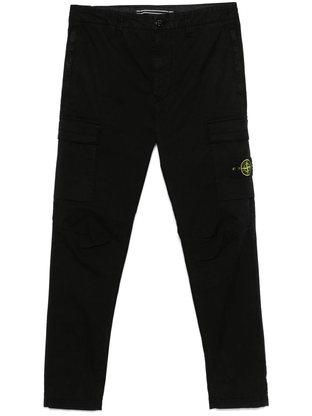 Stone Island Compass 徽章工装裤 - 黑色