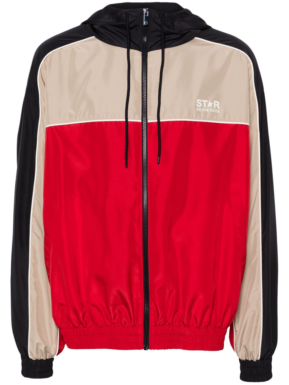 Golden Goose logo印花防风衣 - 绿色