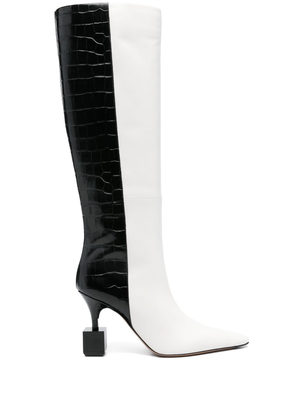 Jacquemus Les Bottes Bisou 高跟靴（9厘米） - 白色