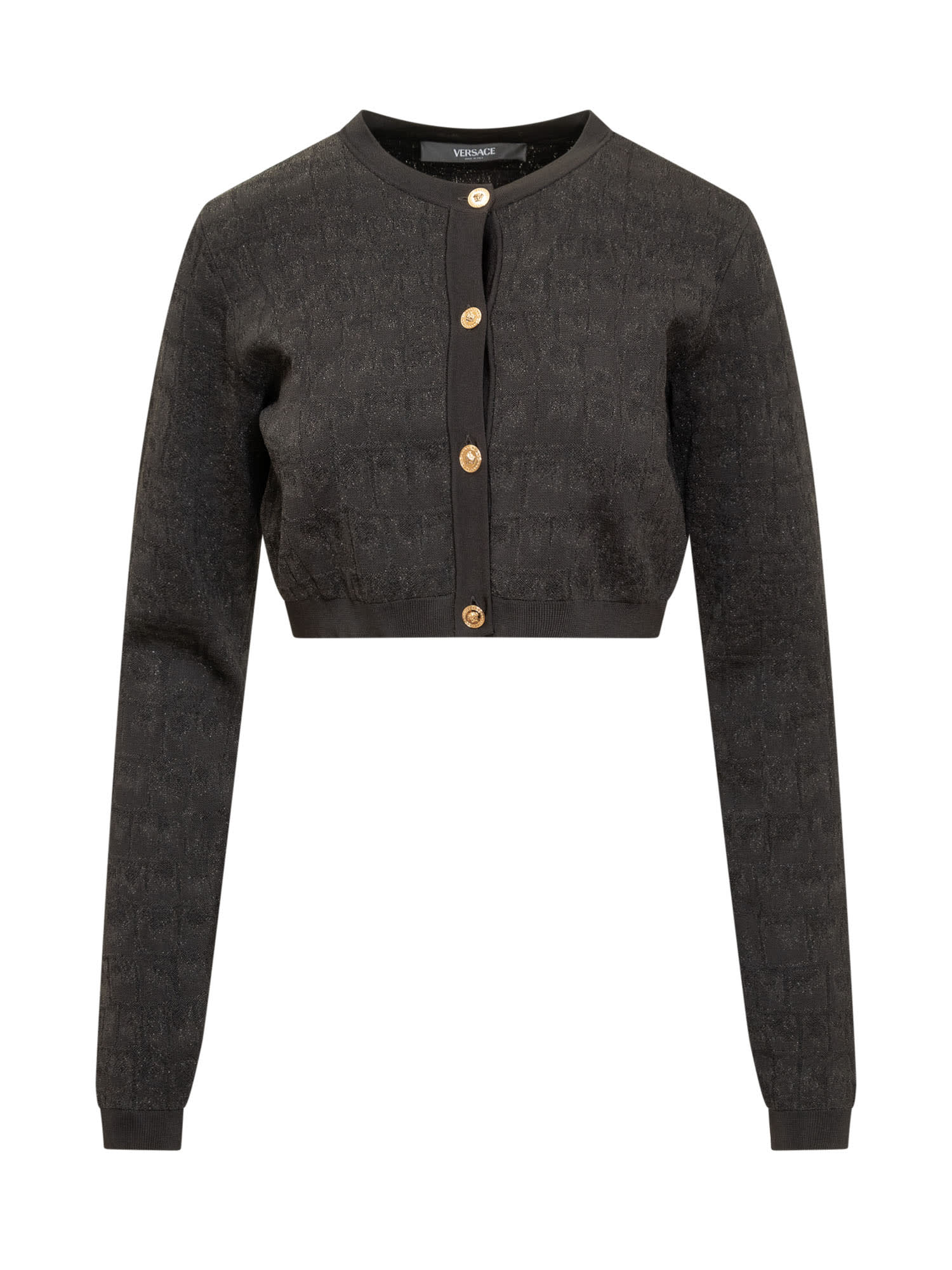Versace Crocodile-effect Cardigan