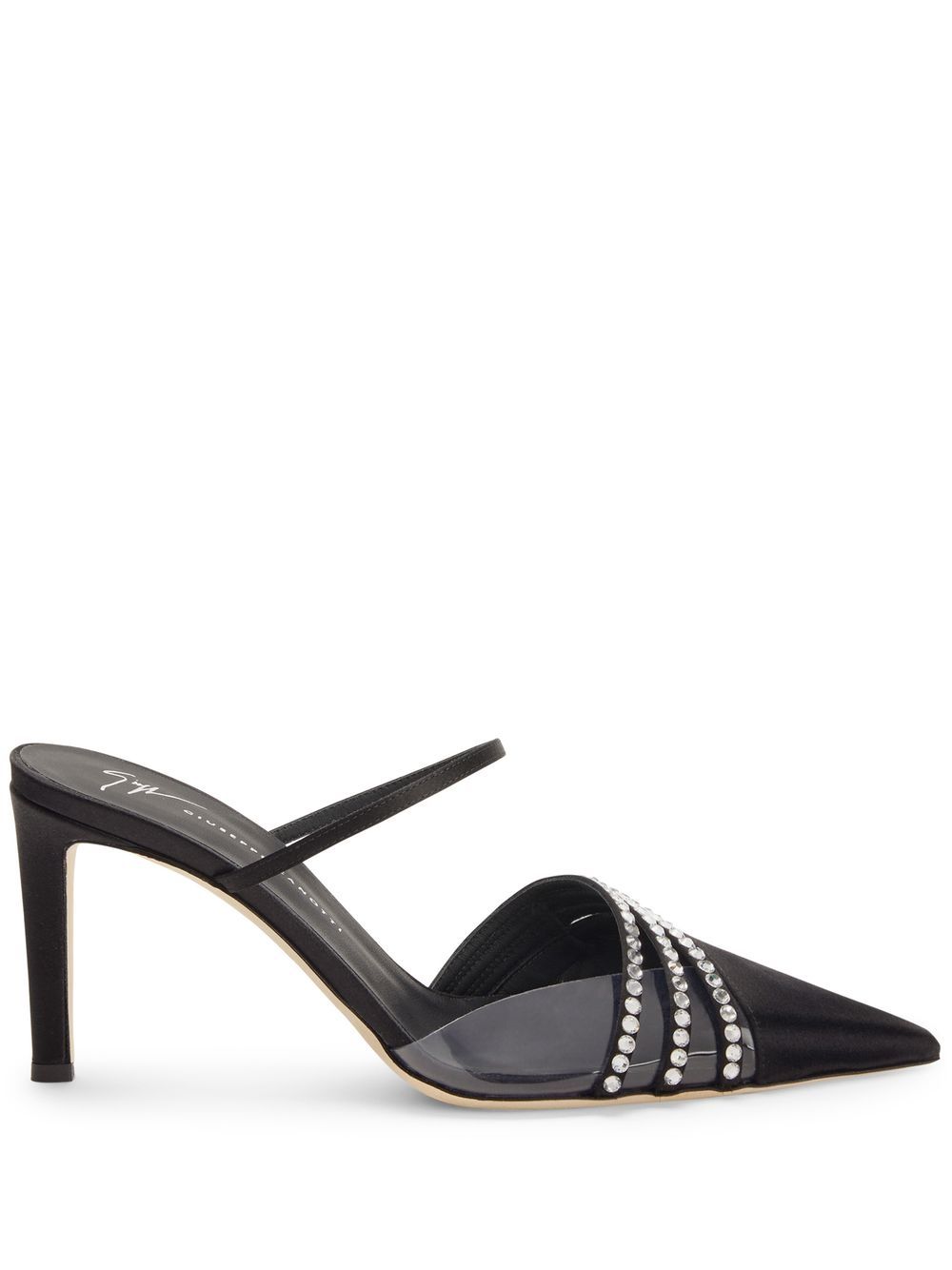 Giuseppe Zanotti Audrine 缎面高跟鞋 - 黑色