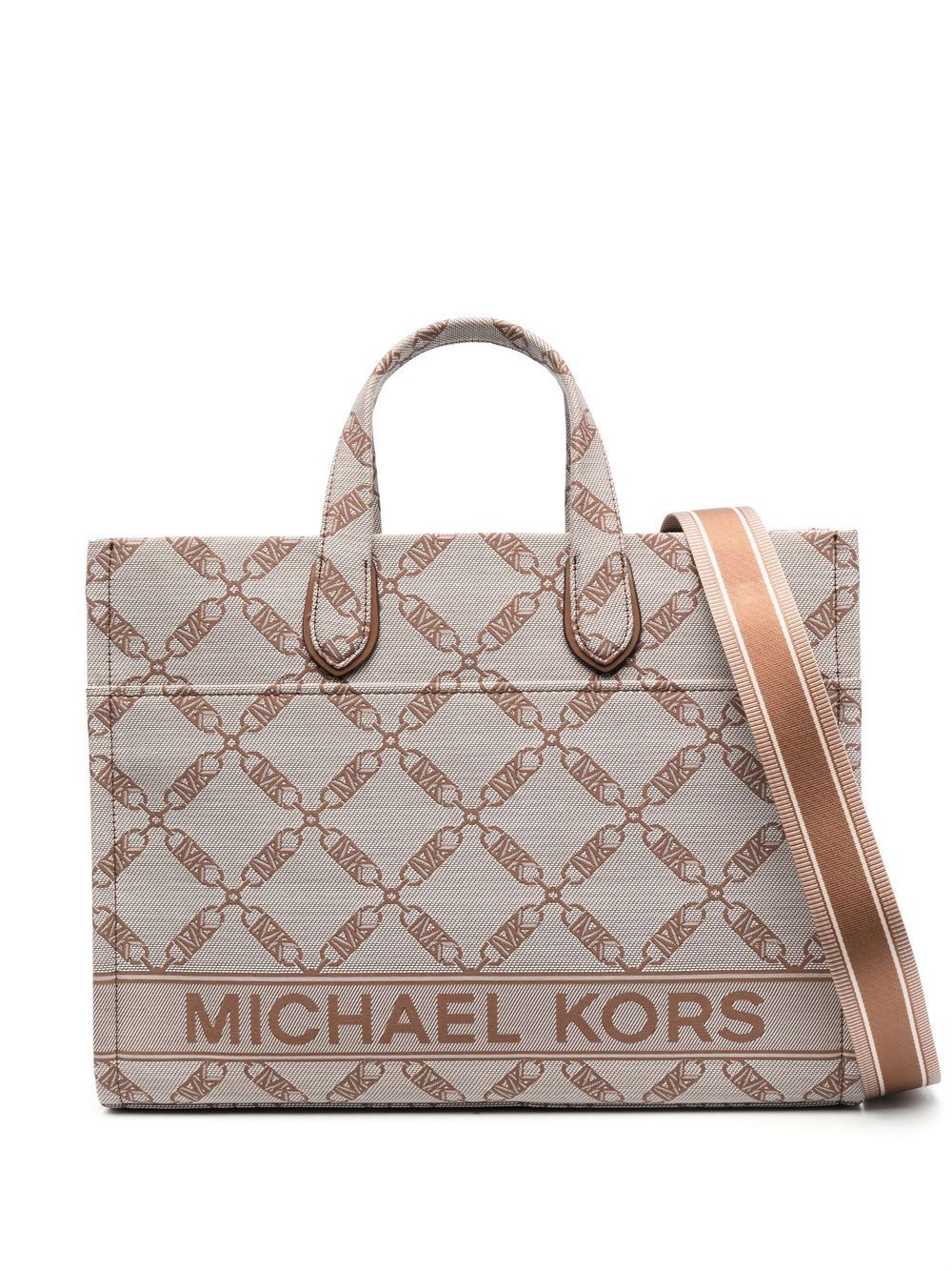 Michael Kors logo印花手提包 - 中性色