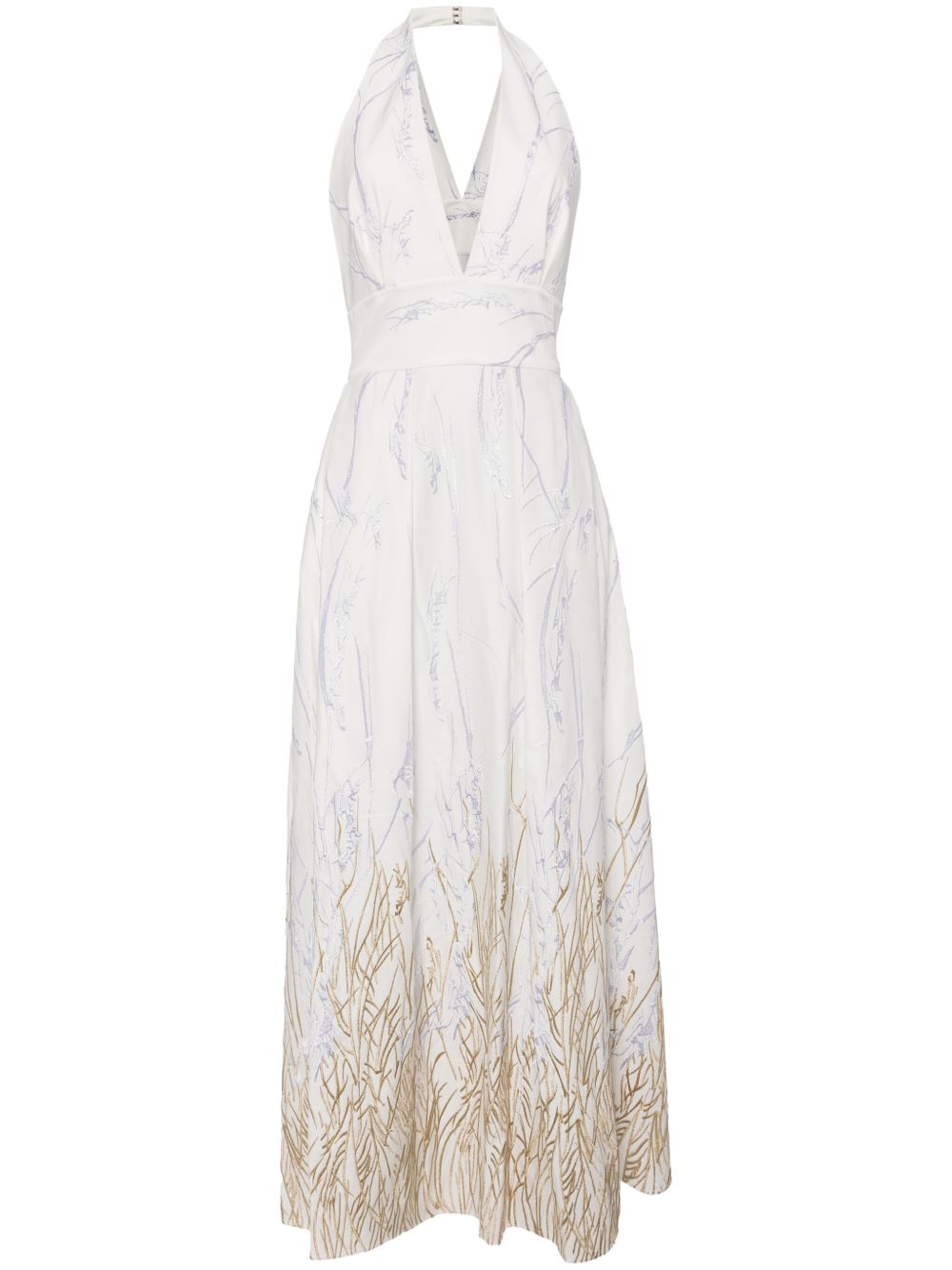 Elie Saab Arboreal 连衣裙 - 白色