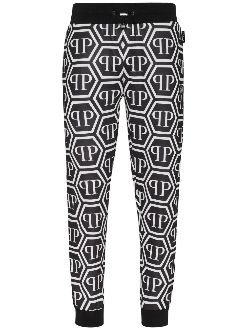 Philipp Plein 经典logo运动裤 - 黑色