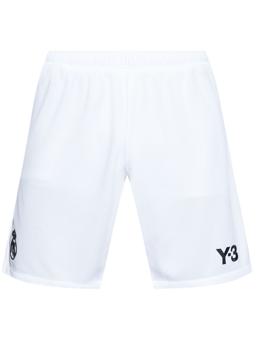 Y-3 x Real Madrid logo贴花短裤 - 白色