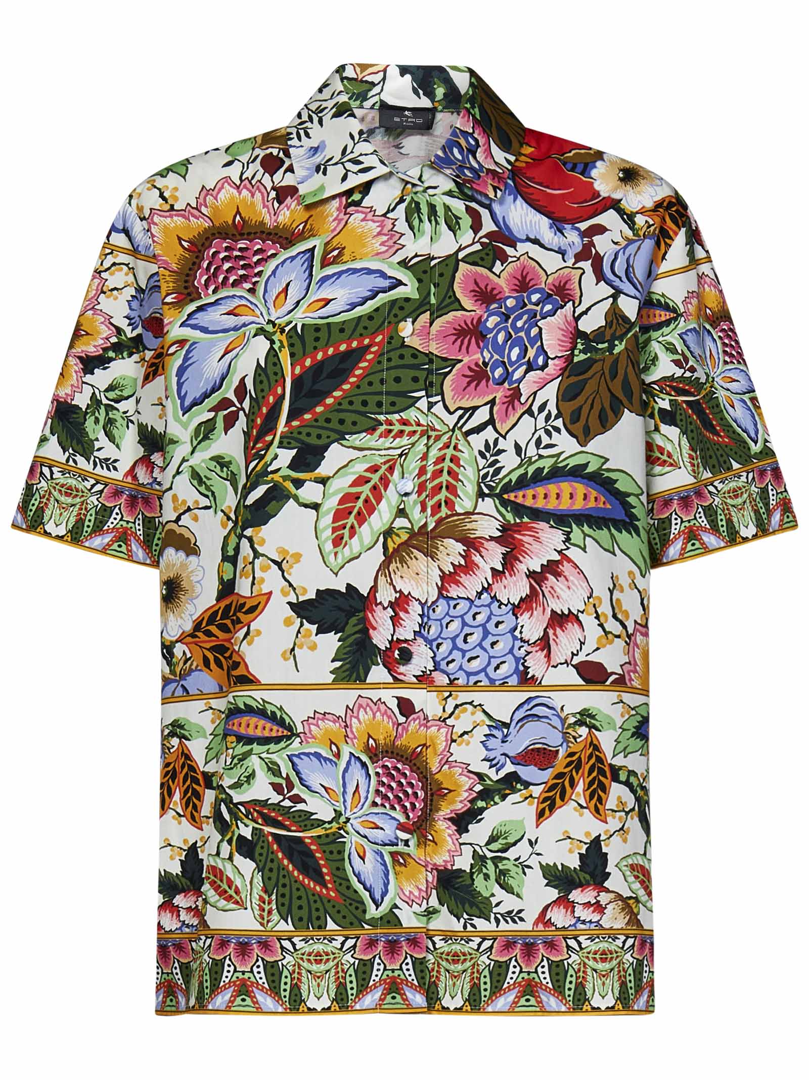 Etro 印花棉质衬衫