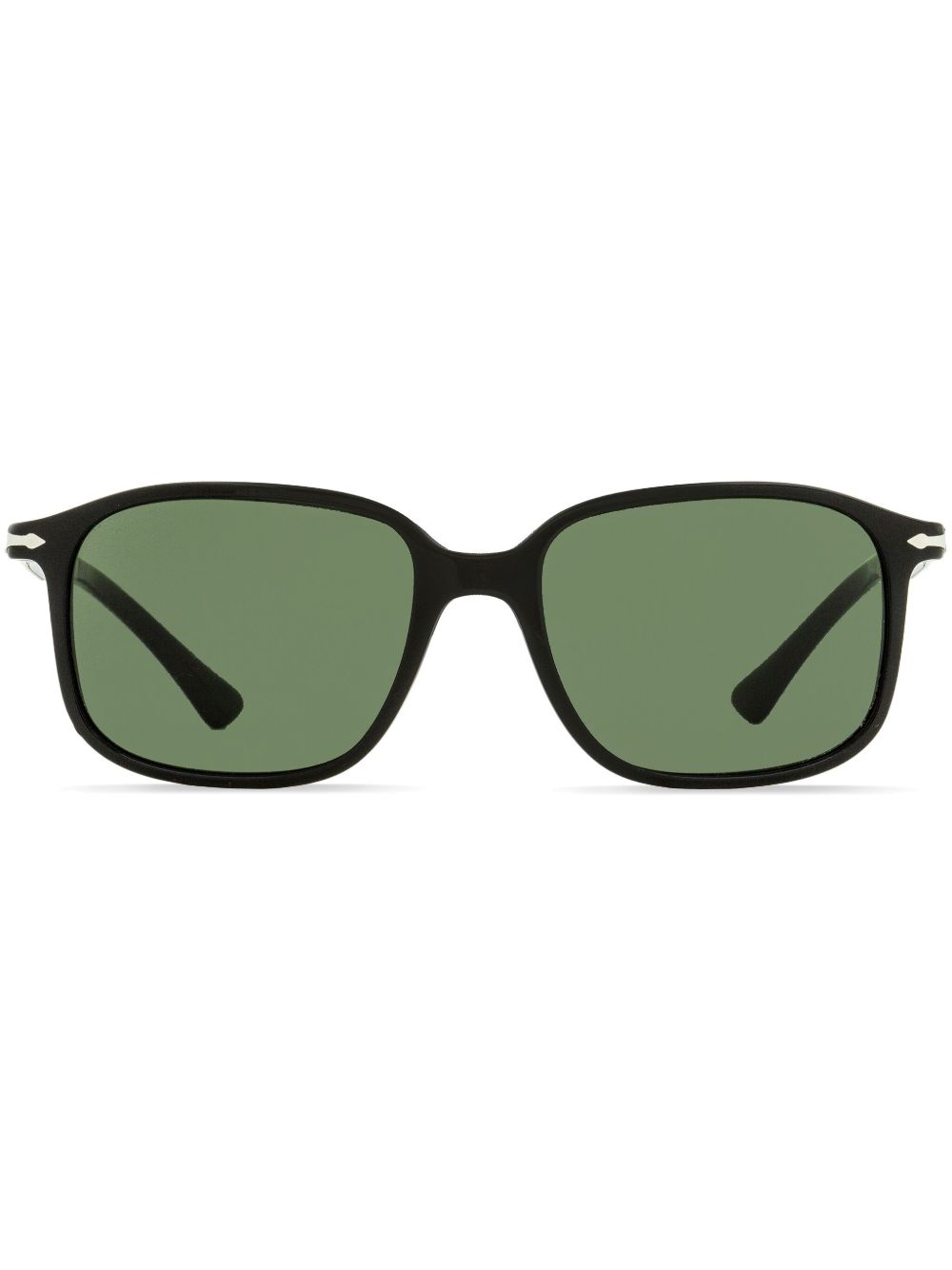 Persol 长方形镜框有色镜片太阳眼镜 - 黑色