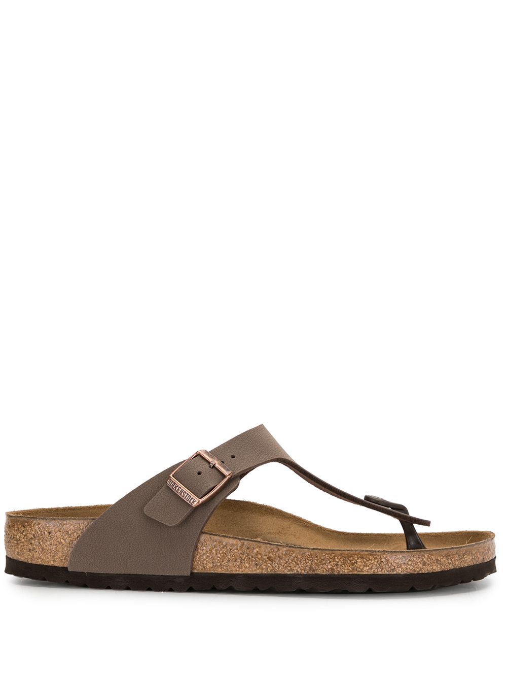 Birkenstock Gizeh T字带凉鞋 - 褐色
