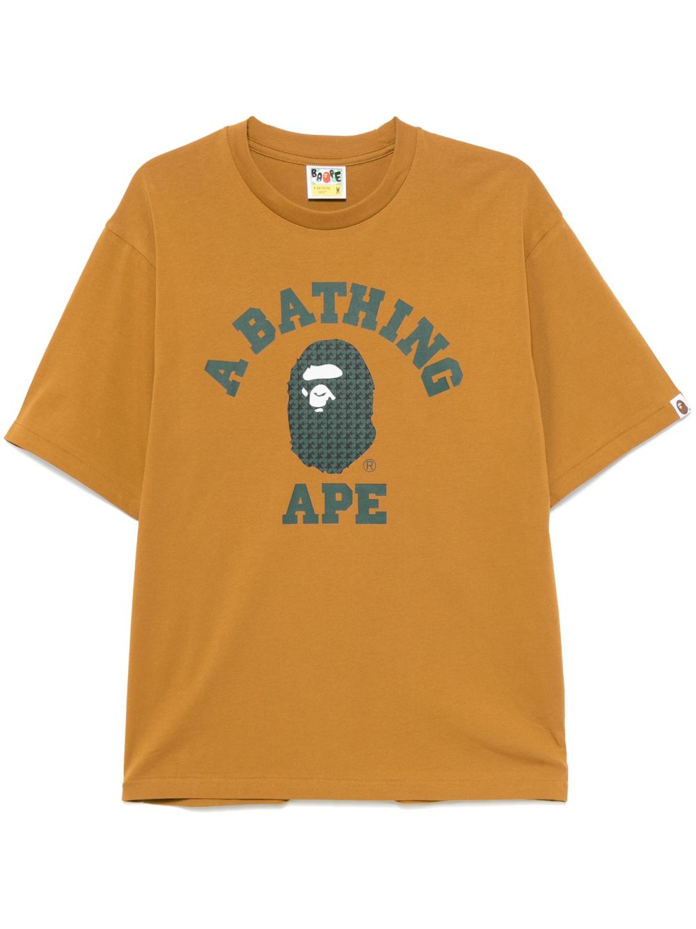 A BATHING APE® STA 千鸟格纹学院风T恤 - 褐色