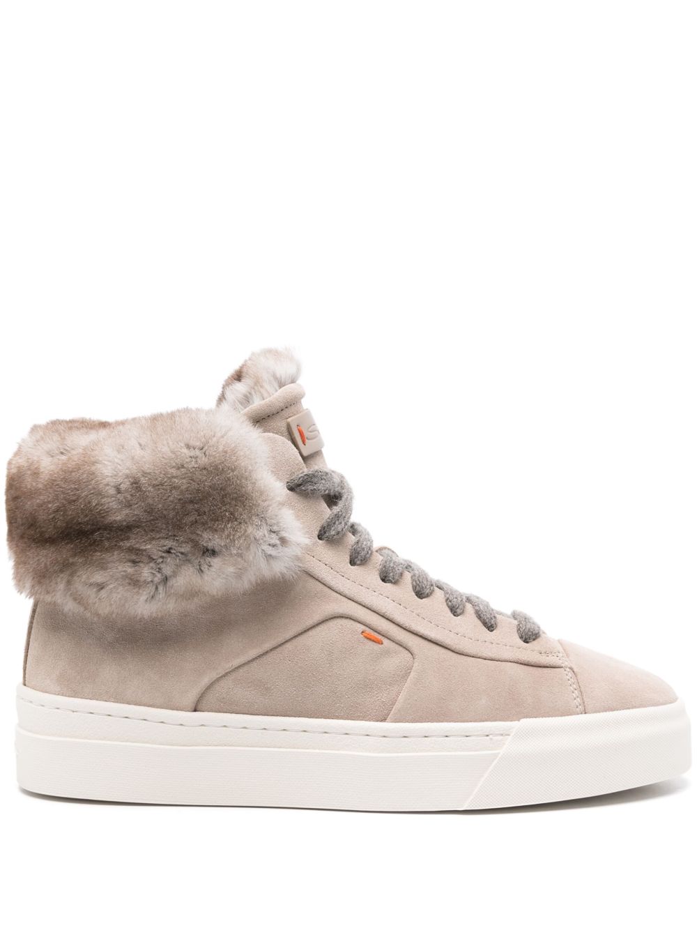 Santoni 标贴运动鞋 - 灰色