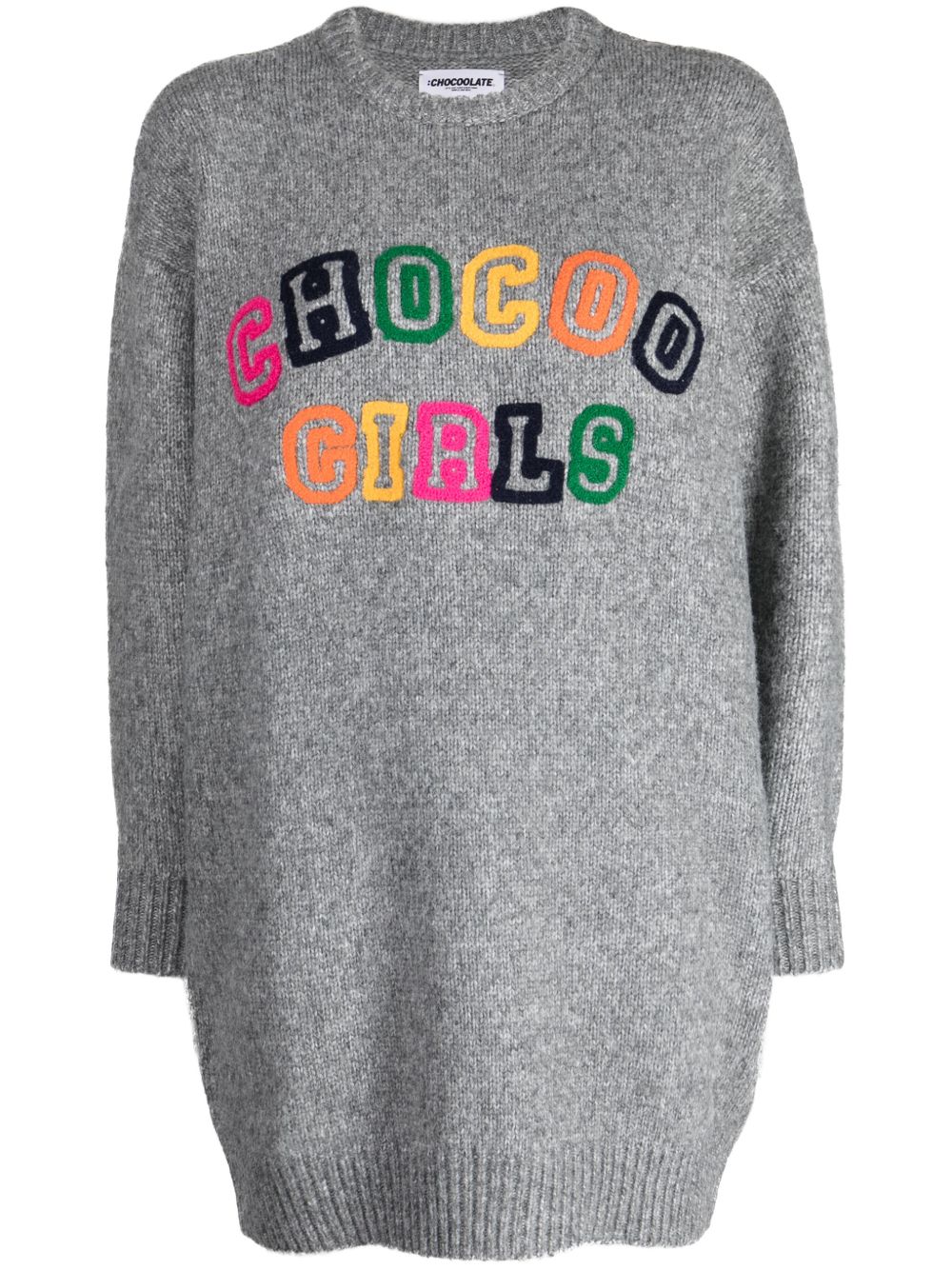 CHOCOOLATE Chocoo Girls 针织连衣裙 - 灰色