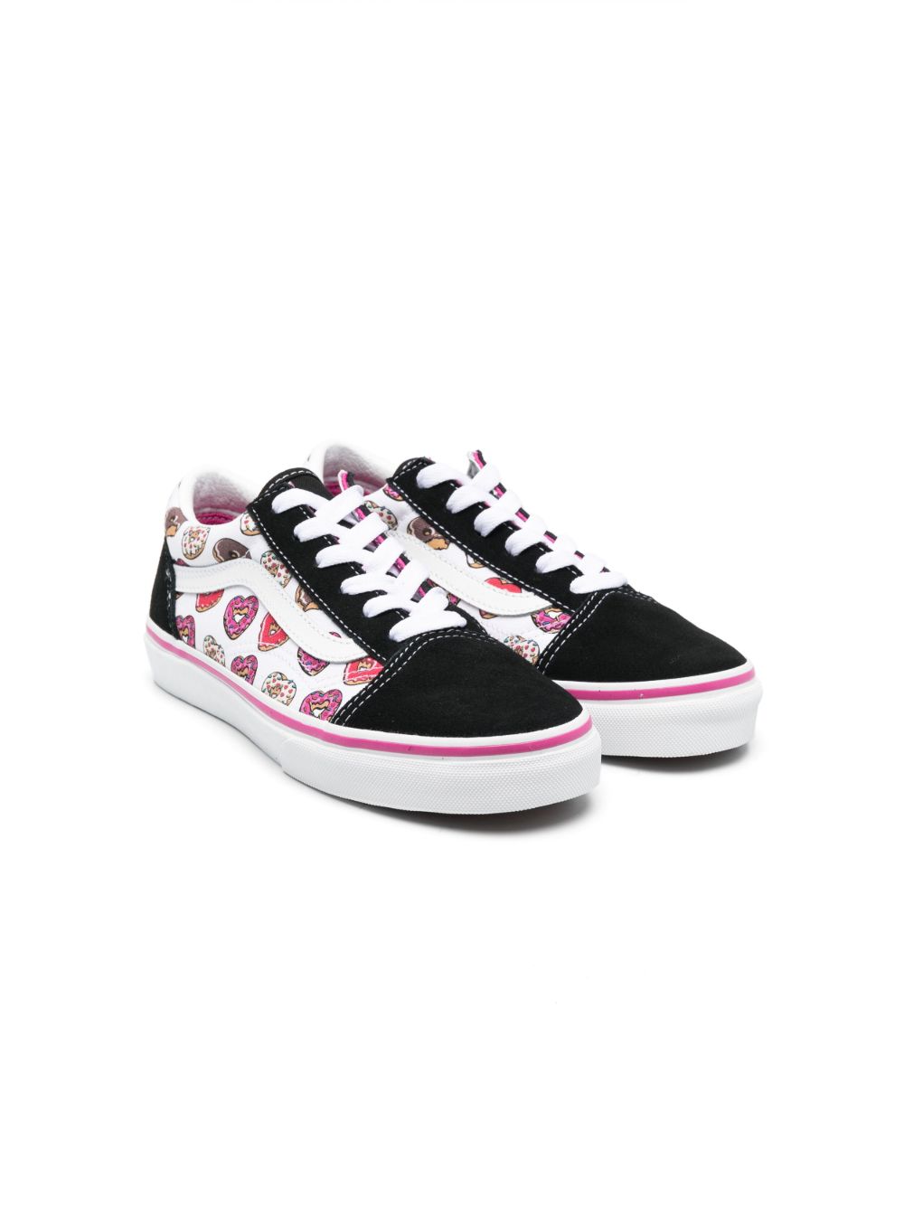 Vans Kids Love Vans Old Skool 印花运动鞋 - 白色