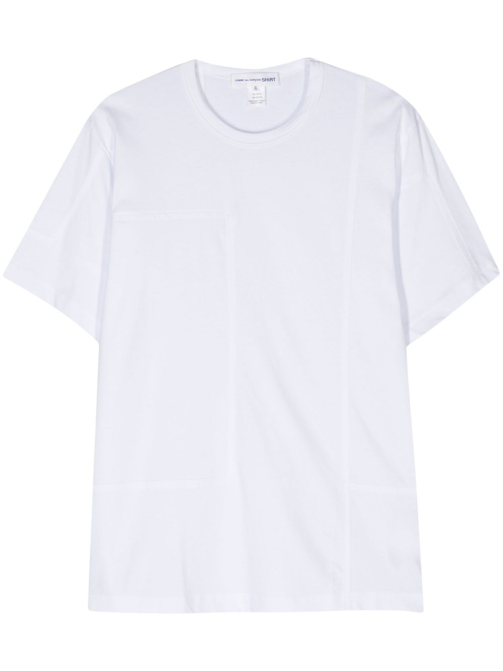 Comme Des Garçons Shirt 圆领棉T恤 - 白色