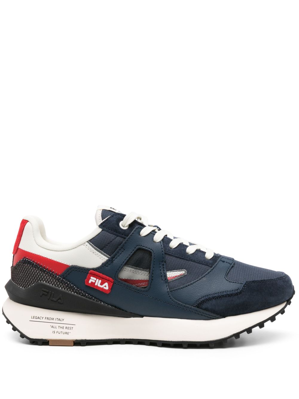 Fila Contempo 防撕裂方格布运动鞋 - 蓝色