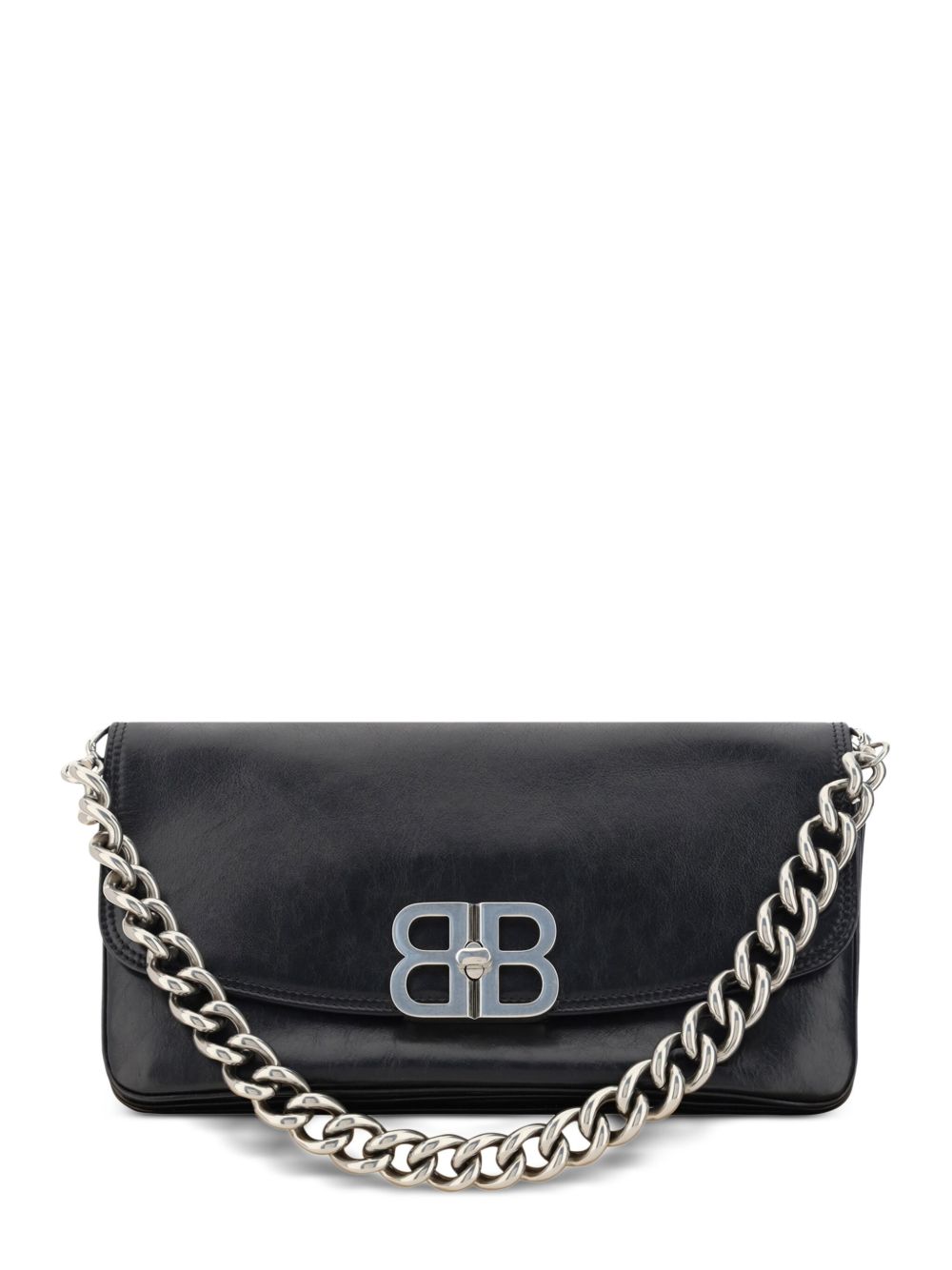 Balenciaga BB Soft 中号单肩包 - 黑色
