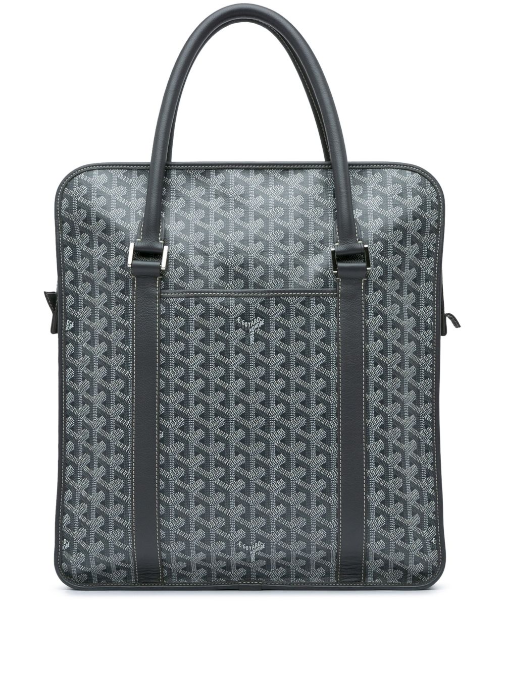 Goyard Pre-Owned Goyardine Bourgogne 手提包（2010年典藏款） - 灰色