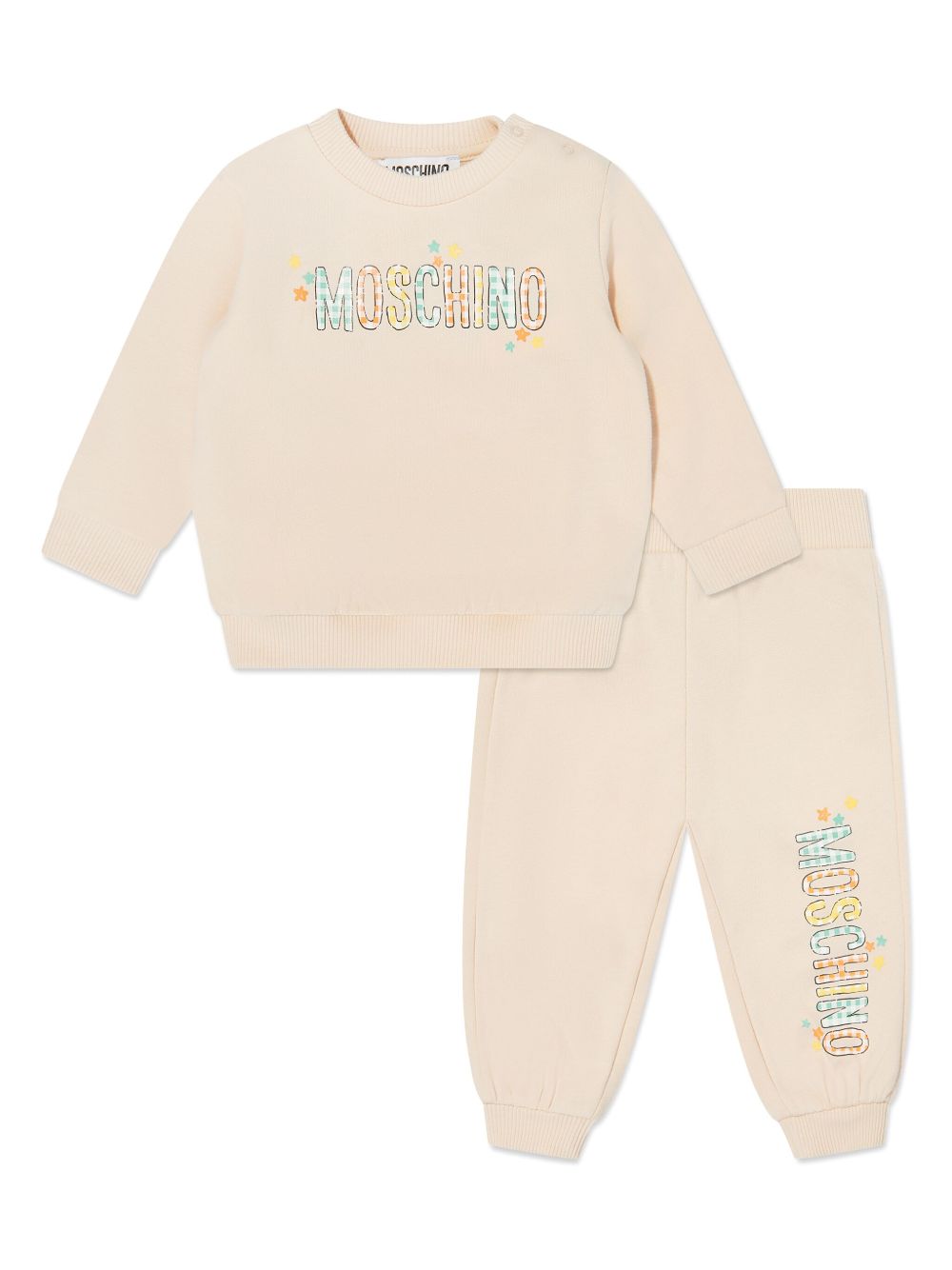 Moschino Kids logo运动套装 - 中性色