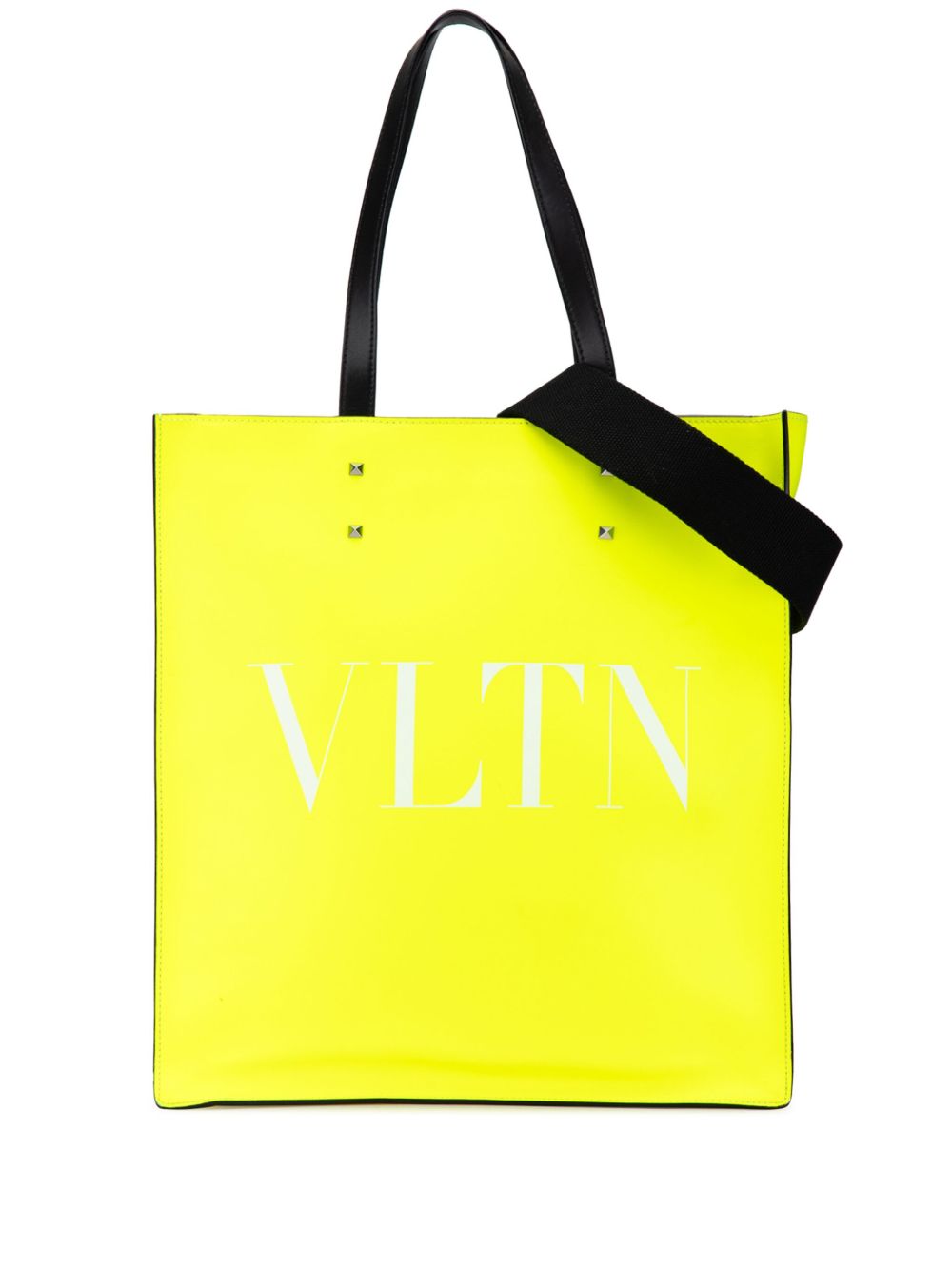 Valentino Garavani Pre-Owned Leather VLTN 斜挎包(2018-2023年典藏款) - 黄色