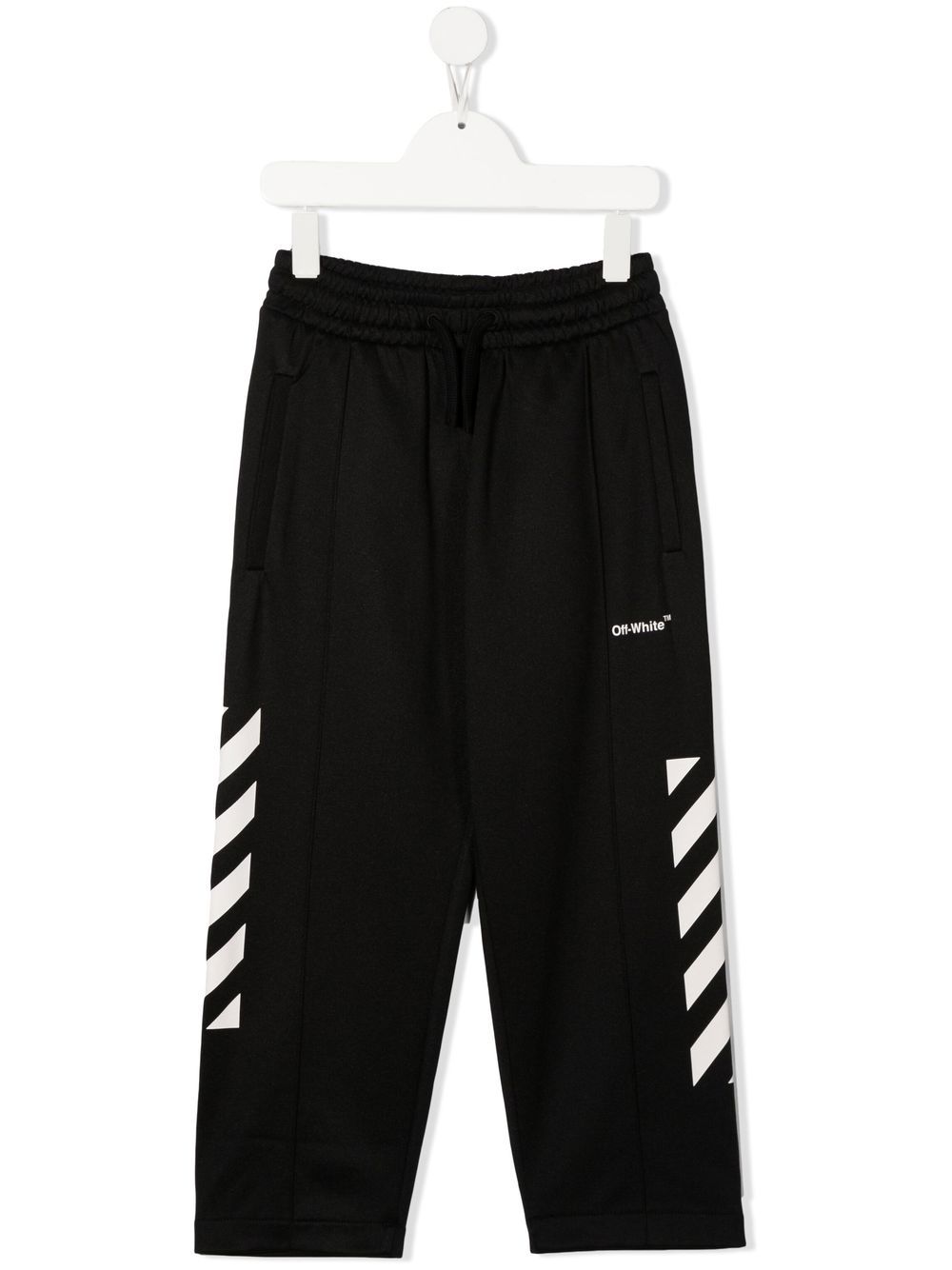 Off-White Kids logo运动裤 - 黑色