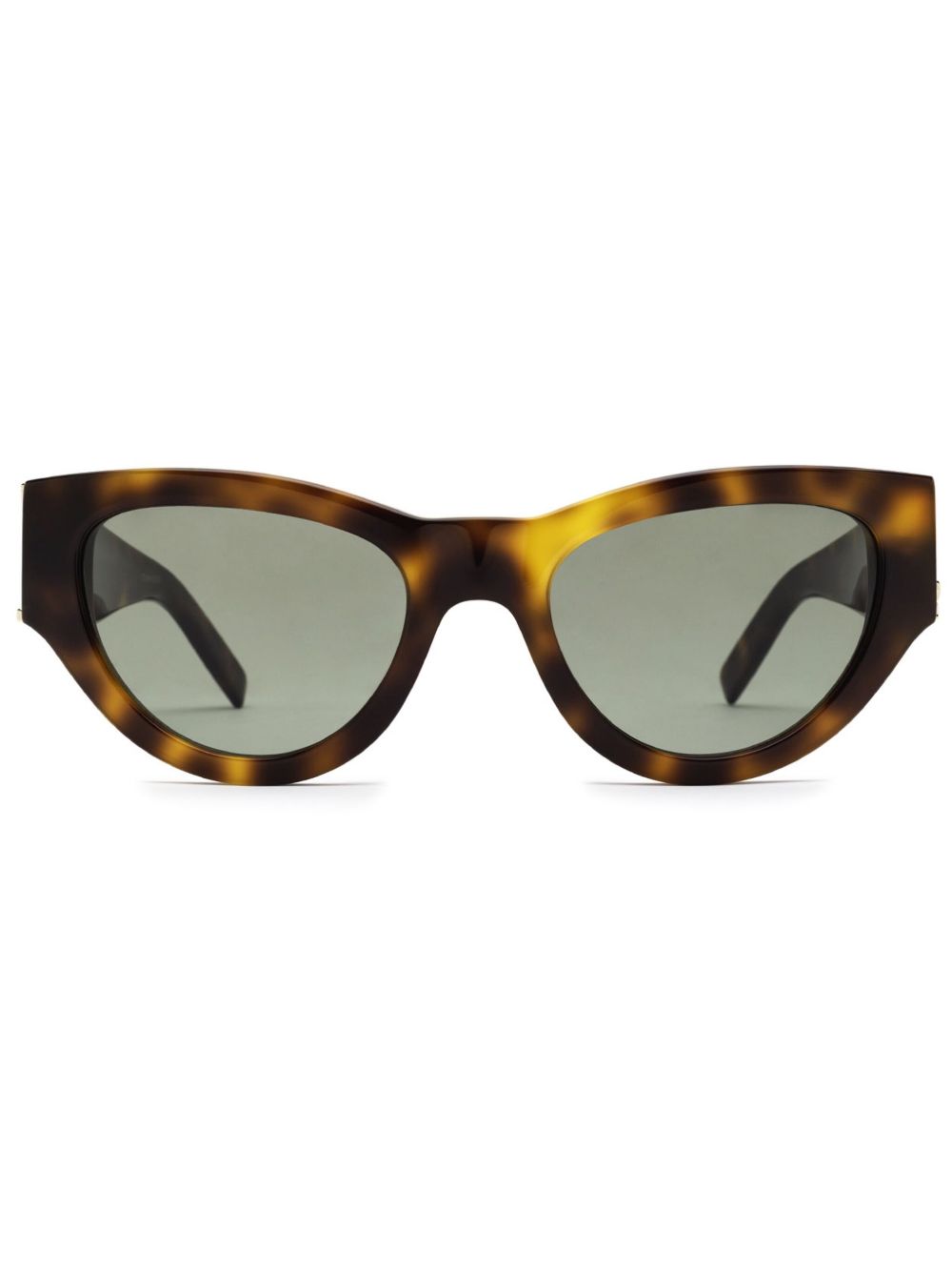 Saint Laurent Eyewear 玳瑁纹猫眼框太阳眼镜 - 褐色