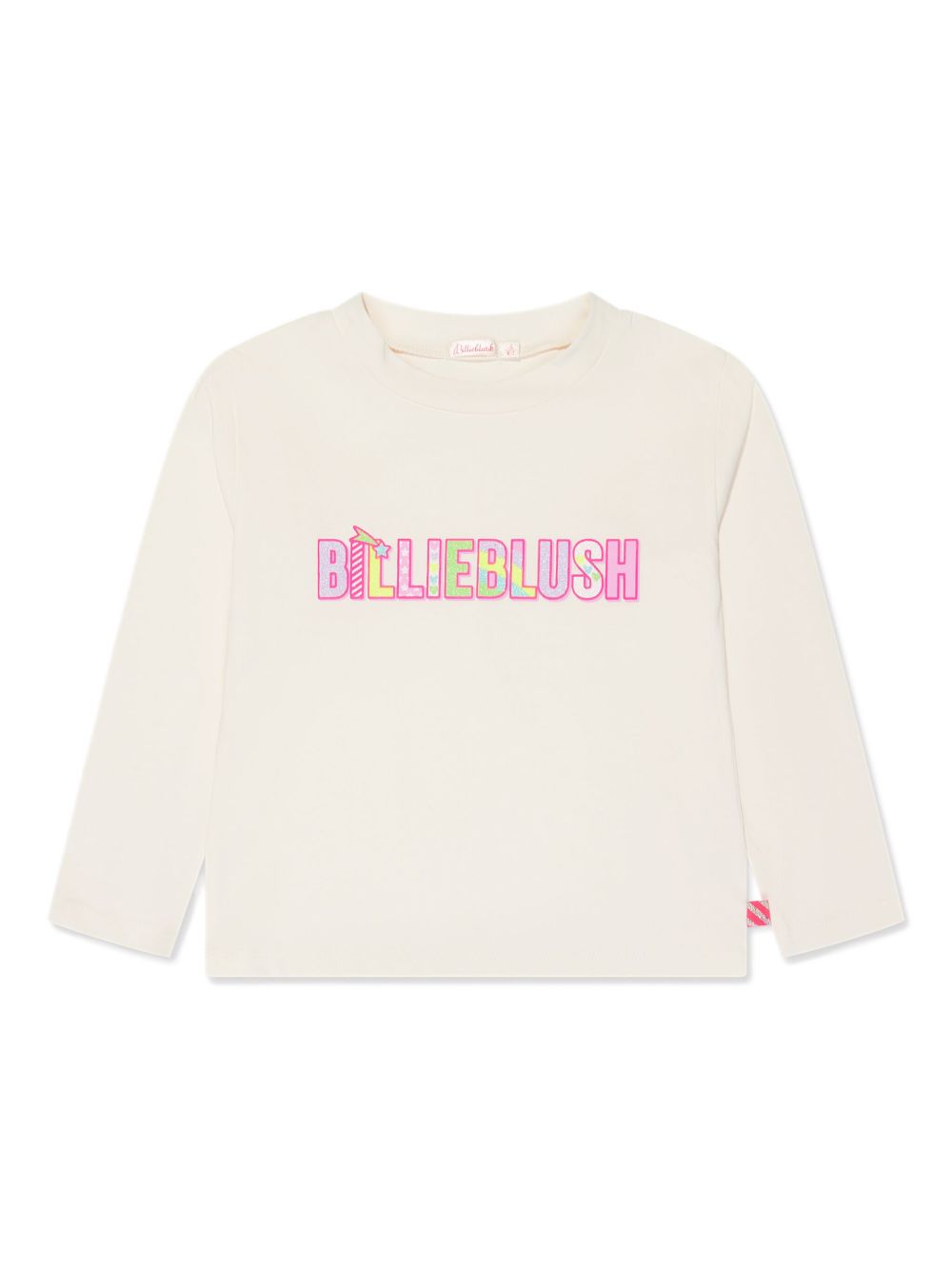 Billieblush logo印花棉卫衣 - 中性色