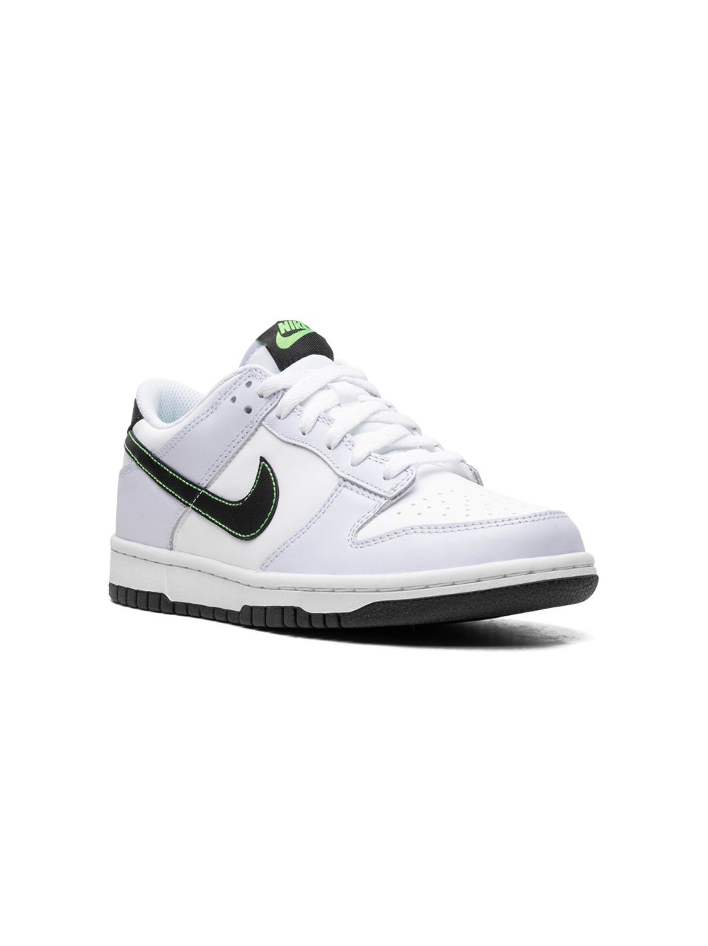Nike Kids Dunk Low Grey/Green Strike 运动鞋 - 灰色
