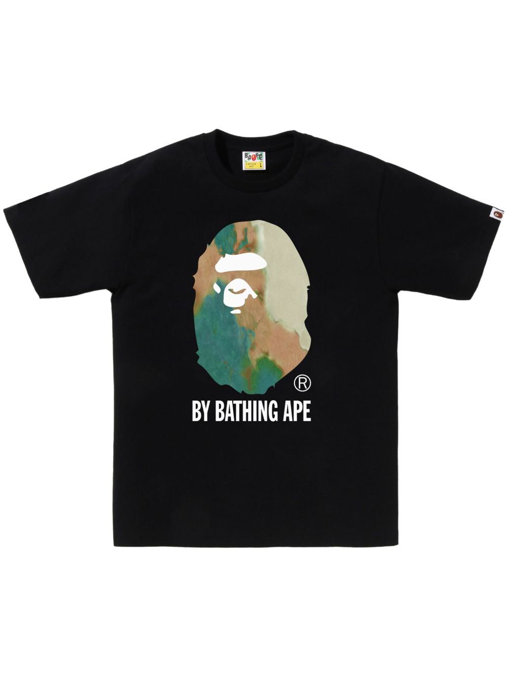 A BATHING APE® logo印花T恤 - 黑色