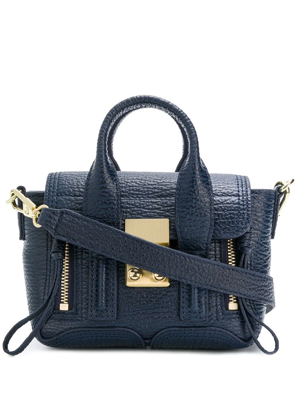 3.1 Phillip Lim Pashli Nano斜挎包 - 蓝色
