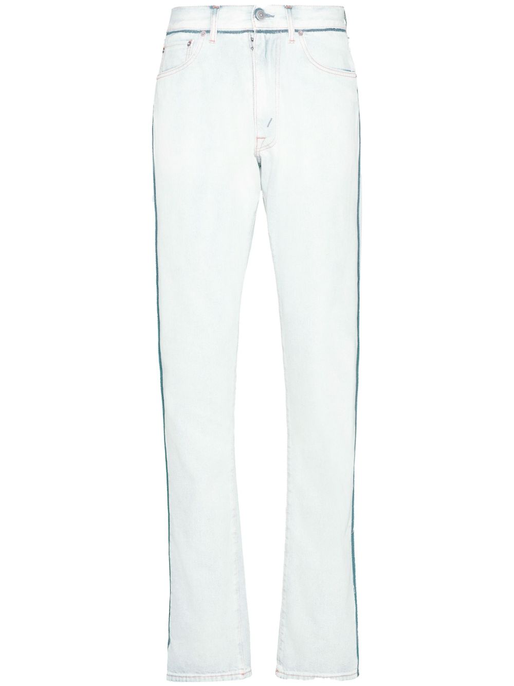 Maison Margiela Japanese 牛仔翻边牛仔裤 - 白色