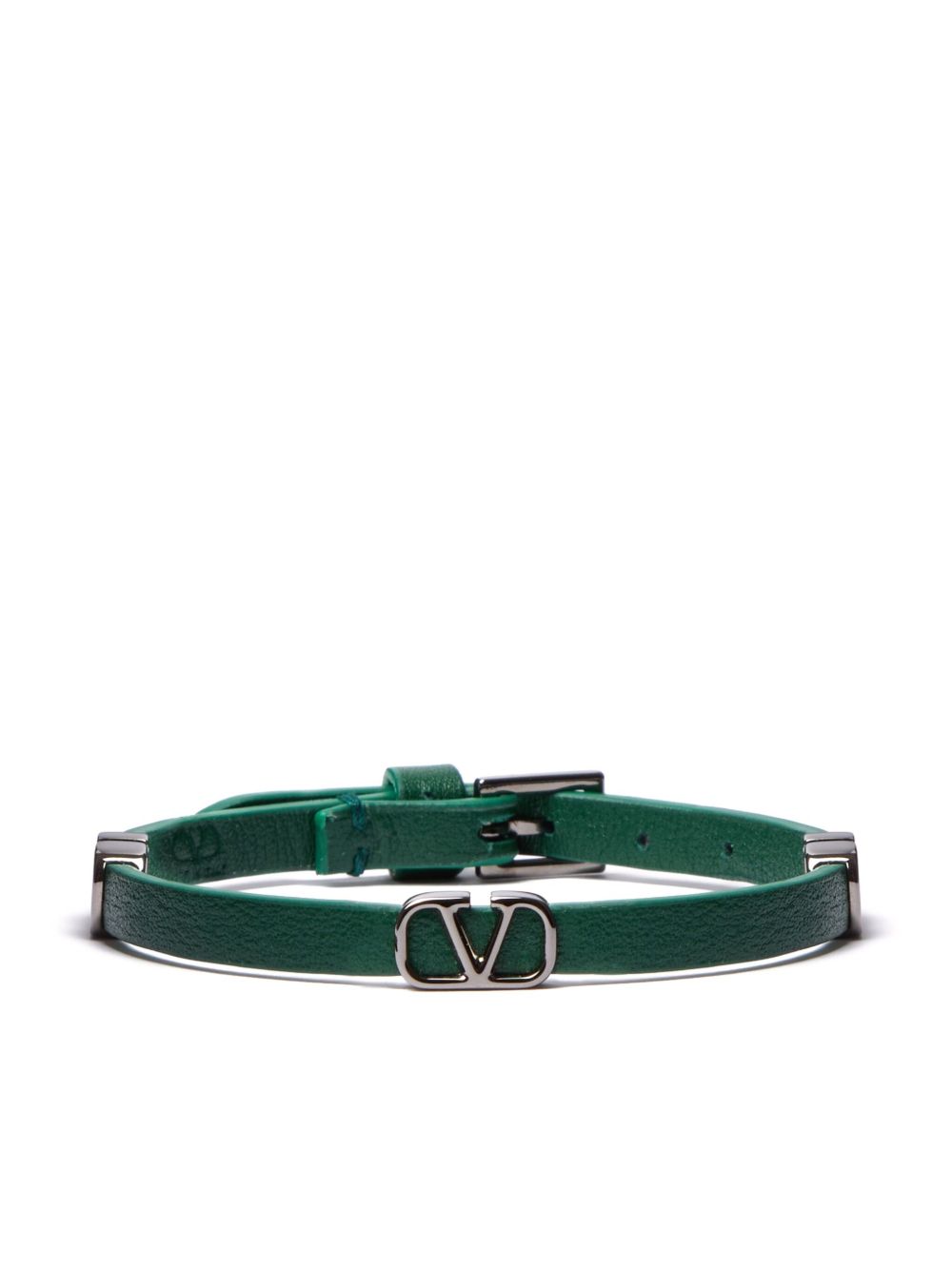 Valentino Garavani VLogo Signature 皮质手环 - 绿色