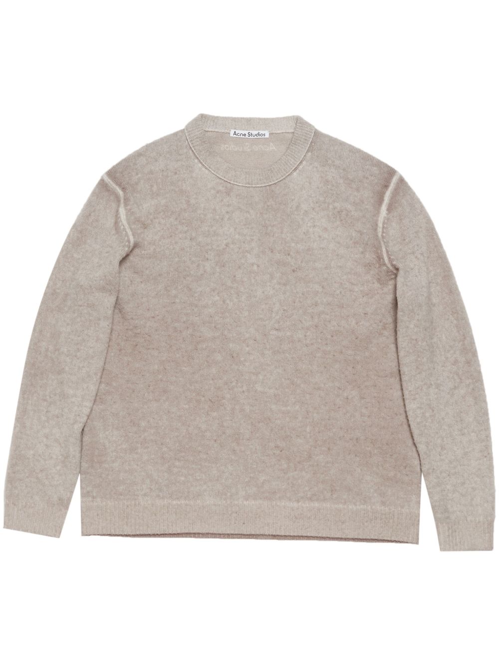 Acne Studios 印花圆领毛衣 - 中性色