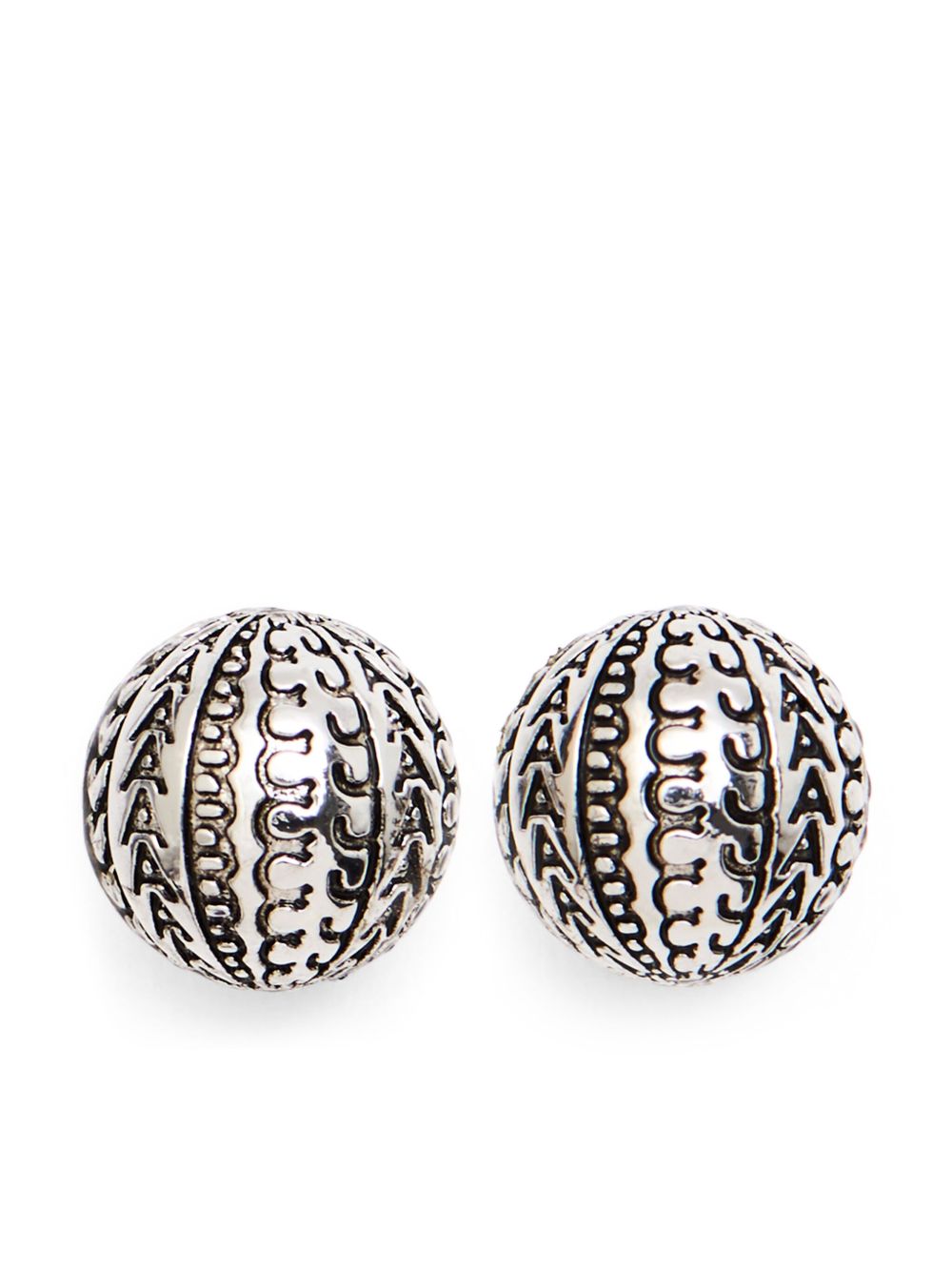 Marc Jacobs The Monogram Stud 耳钉 - 银色