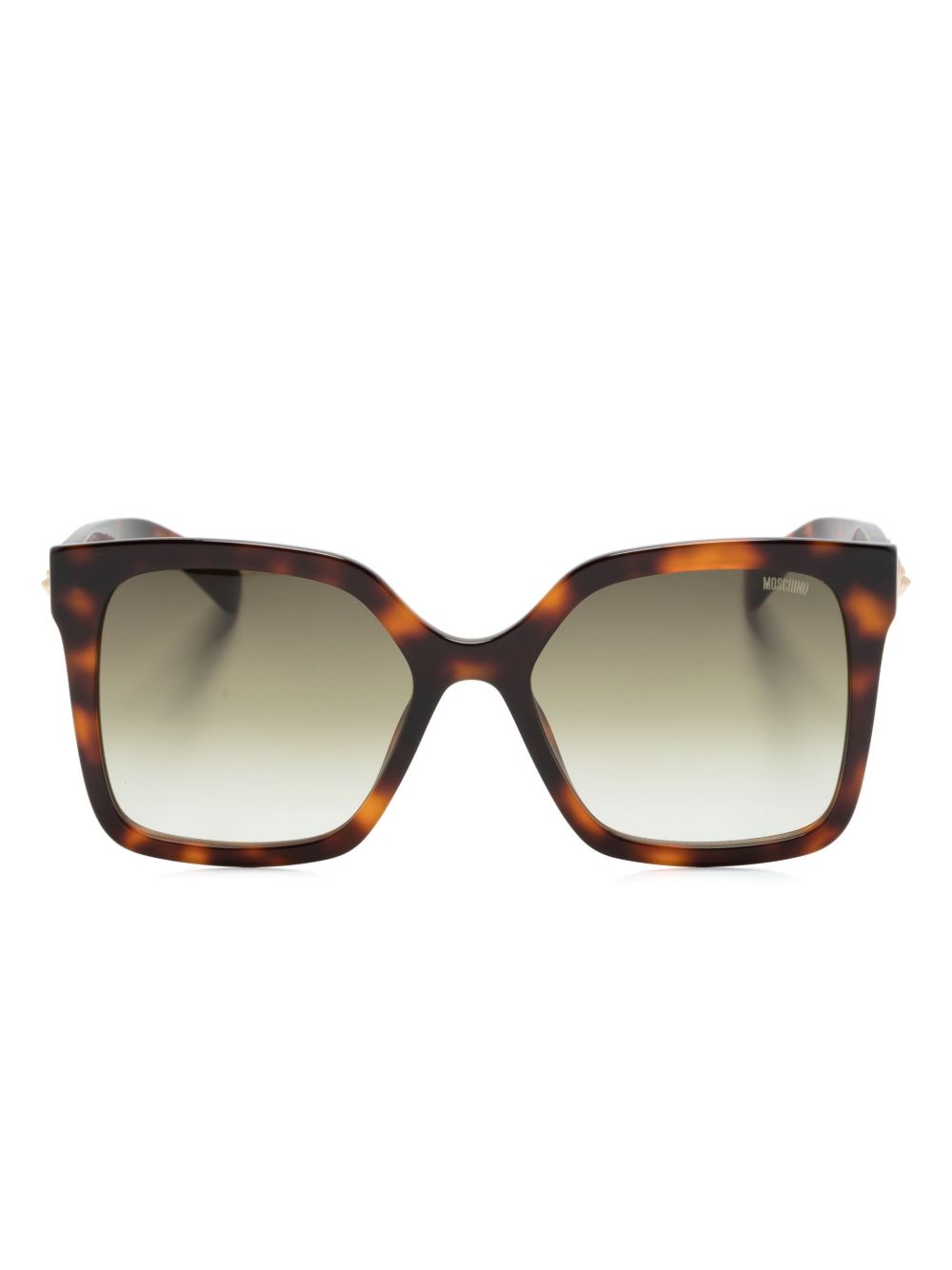 Moschino Eyewear Mos 123S 方框太阳眼镜 - 褐色