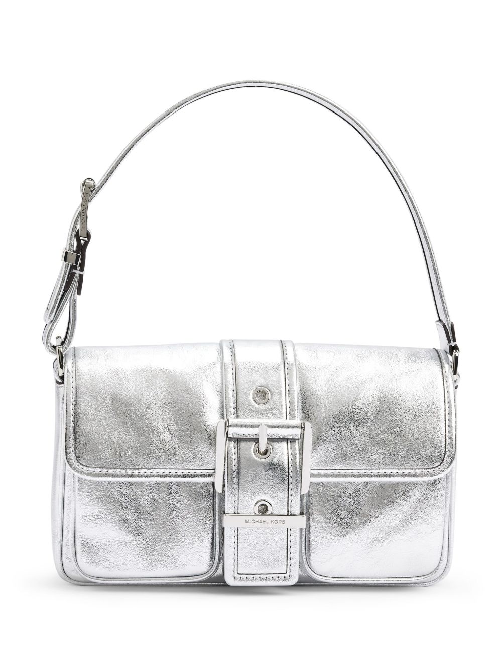 Michael Michael Kors Colby 中号单肩包 - 银色