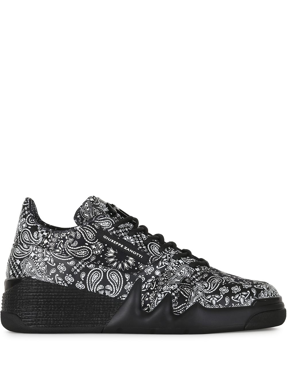 Giuseppe Zanotti 佩斯理印花板鞋 - 黑色