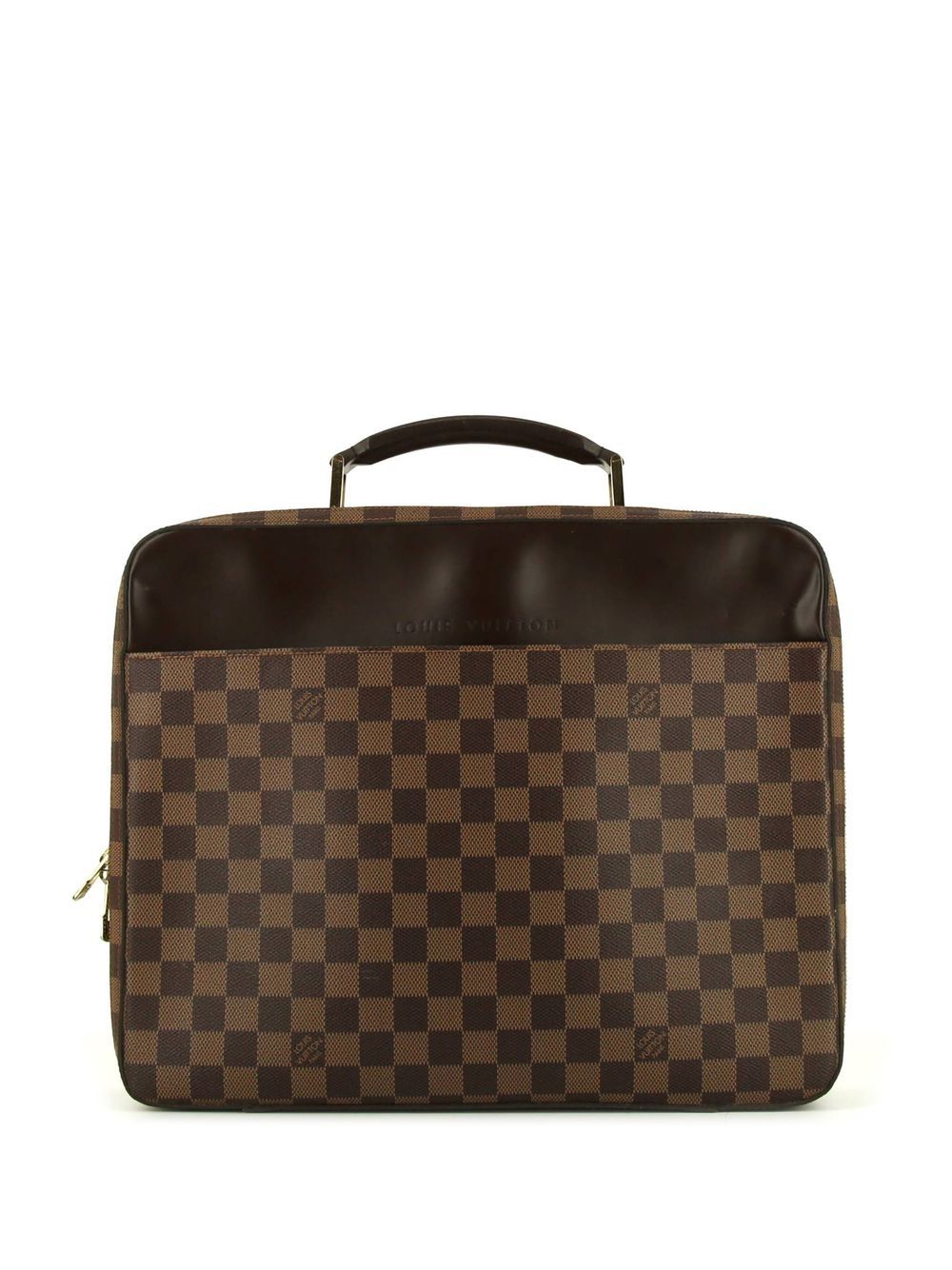 Louis Vuitton Pre-Owned Damier Ebène Voyage 公文包（典藏款） - 褐色