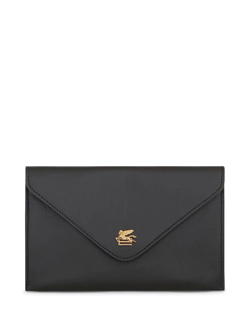 ETRO 皮质信封式钱包 - 黑色