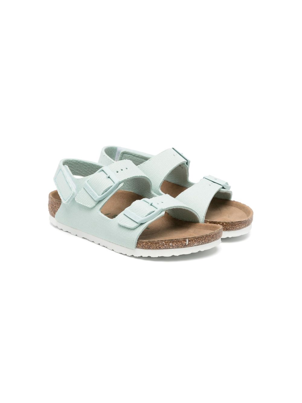 Birkenstock Kids Milano HL 帆布凉鞋 - 绿色
