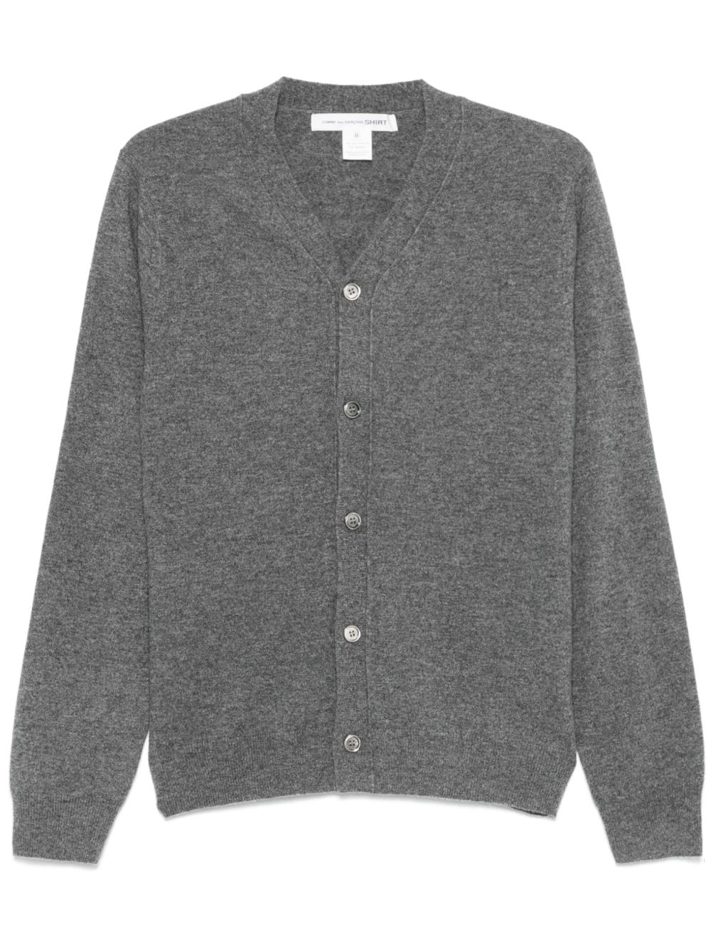 Comme Des Garçons Shirt V领开衫 - 灰色