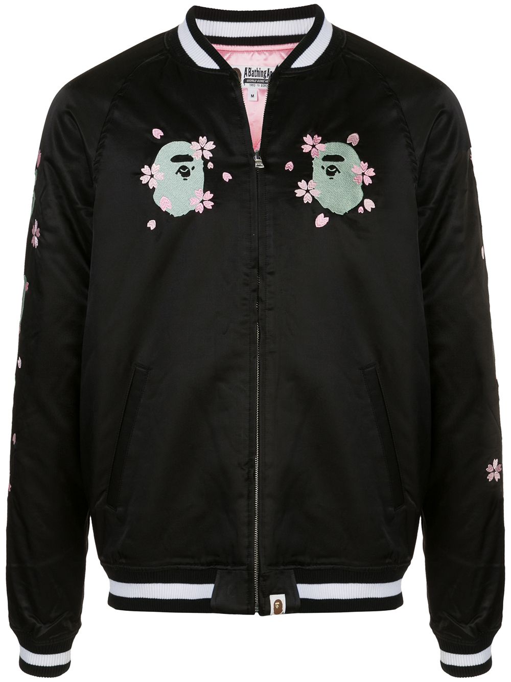 A BATHING APE® Sakura Souvenir 夹克 - 黑色