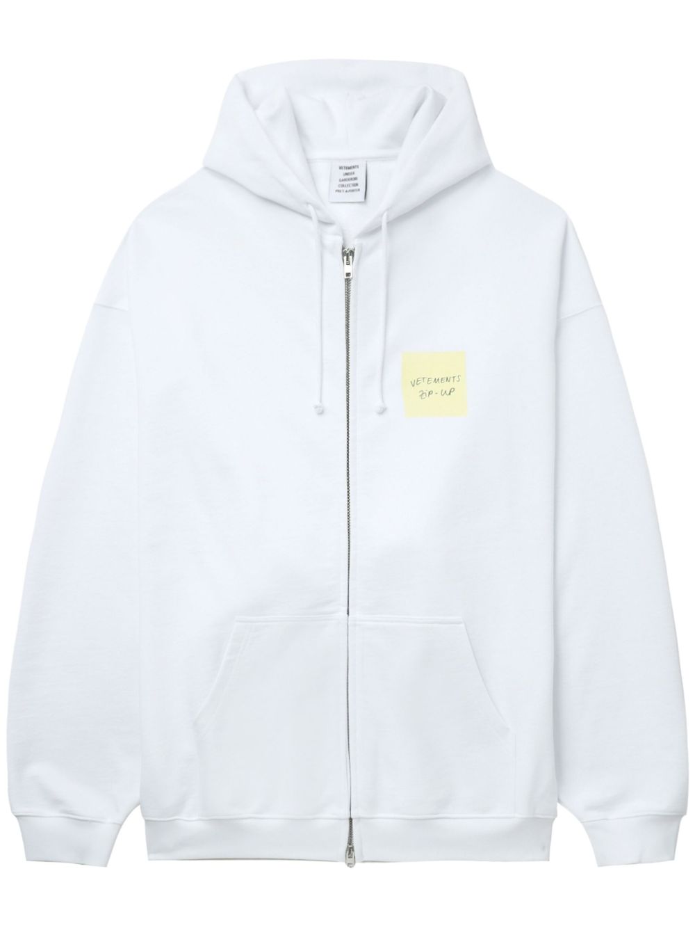 VETEMENTS 印花连帽衫 - 白色